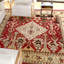 Tapis rouge et crème noué à la main de haute qualité Sultanabad