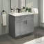 Base de meuble-lavabo simple 36 po gris-91943497
