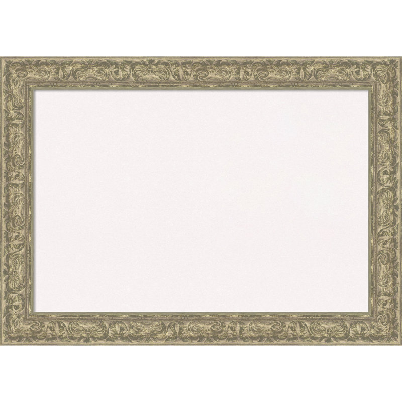 Tableau de luxe encadré argenté de luxe, babillard en liège, tableau d'organisation, tableau d'affichage, H 31 po x l 43 po