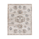 Ardeth Hand Woven Recycled P.E.T Geometric Area Rug in Gray/Brown/Ivory