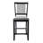 Anthonny 24.8" High Square Cushion Seat High Back Solid Wood Counter Height Bar Stool-535755020