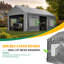 12 X 20 Ft Heavy Duty Carport Canopy Outdoor Garage With Roll-Up Doors And Mesh Windows