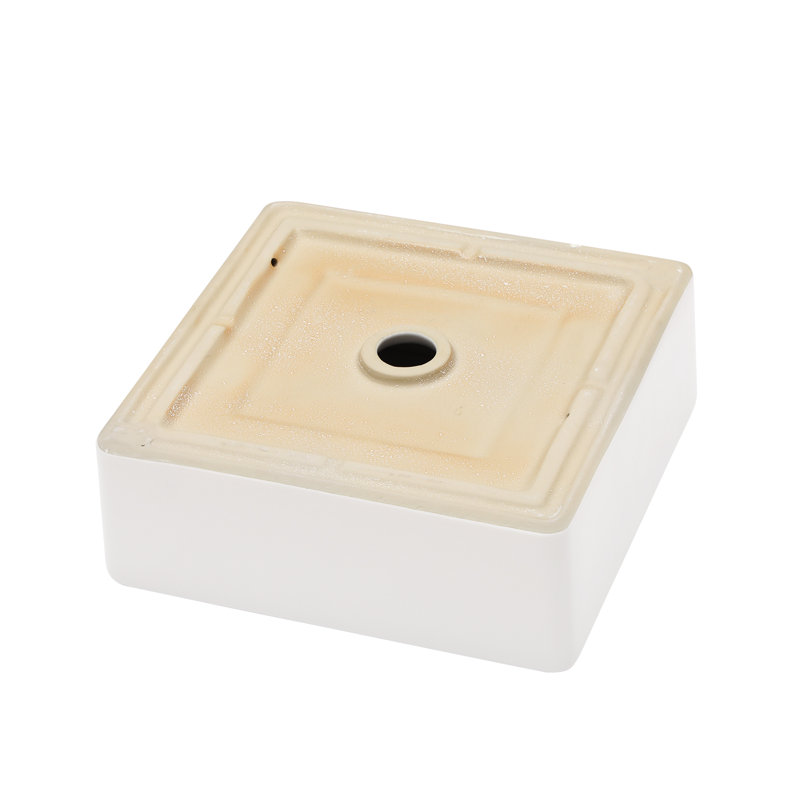 Beslend 15'' Ceramic Square Bathroom Sink