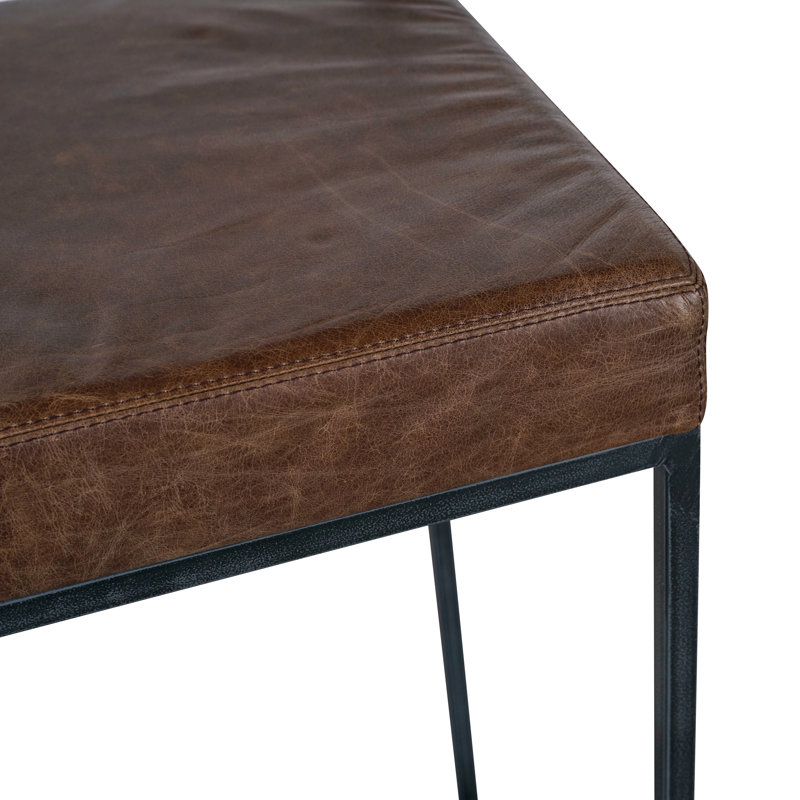Belfort 26" Counter Stool By Classic Home, Cocoa Brown, Black