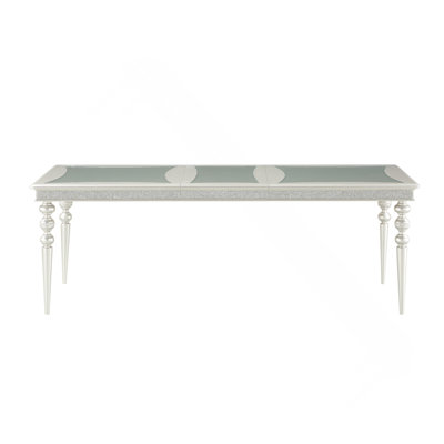 Platinum Finish Dining Table
