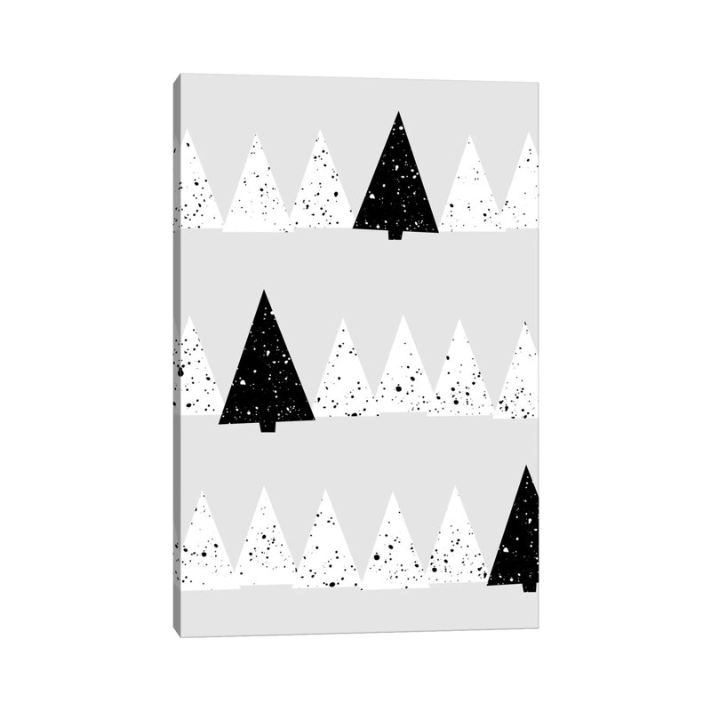 Snowy Forest by Mareike Böhmer - Wrapped Canvas Gallery-Wrapped Canvas Giclée, 20.32 cm H x 30.48 cm W