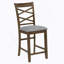 Ensemble de table de salle à manger à hauteur de comptoir 5 pièces en bois, table de salle à manger avec 4 chaises pour le salon, la cuisine et la salle à manger