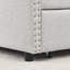 Lit de jour grand avec tiroirs et rangement, accoudoirs rembourrés beige-300137374-300137370