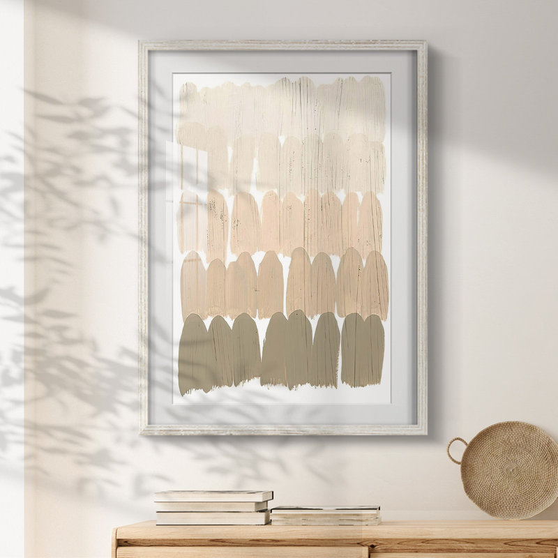 Earth Tone Swatch II - Impression encadrée, H 19,5 po x l 16,5 po, Blanc