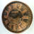 THE GEARS CLOCK Wall Clock with Real Moving Gears LU-LI_ 40 in Round "KNEIFF" DARK-BROWN
