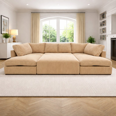 7 Seater Corduroy Sofa Bed
