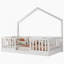 Lit simple à plancher surélevé, lit En Montessori avec éclairage pour enfants, garçons et filles-1759284588-1759284587