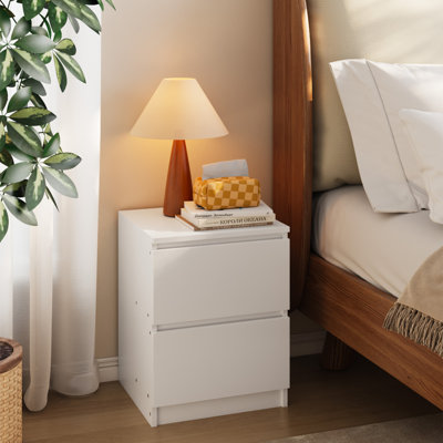 32cm W Solid Wood Bedside Table