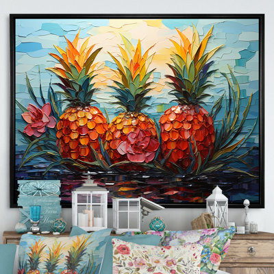Pineapple Pond, mosaïque sur toile
