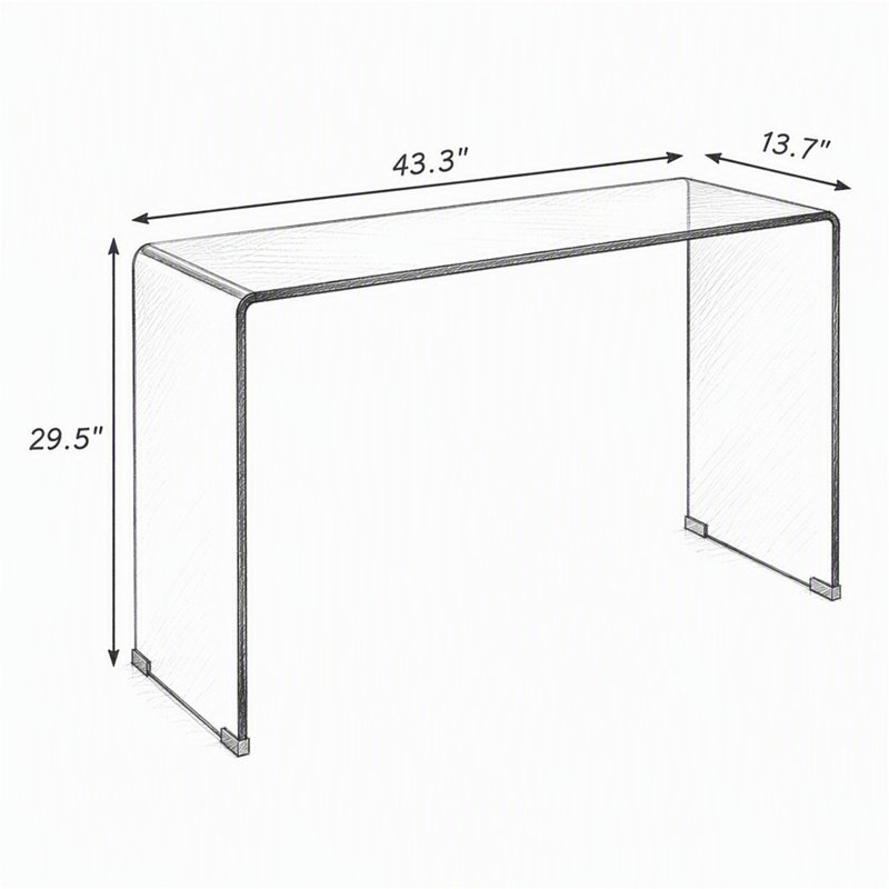 Console en verre