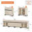 4 In 1 Dresser With Glass Doors And 2 Drawers, Modern Chest Of Drawers With Adjustable Shelf And Metal Base, Closet Organizers And Storage Cabinet For Bedroom-1306804358