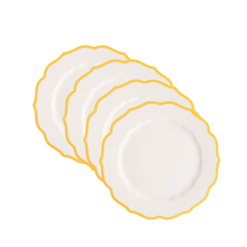 Stella Marigold Scalloped Salad Plate