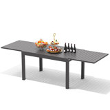 Extendable Rectangular Aluminum Outdoor Folding Dining Table