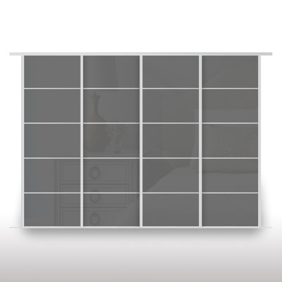 Laketha 4 Door Aluminium Wardrobe