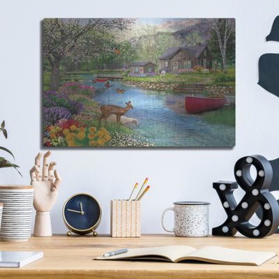 «Spring Cabin» par Bigelow, illustrations sur métal