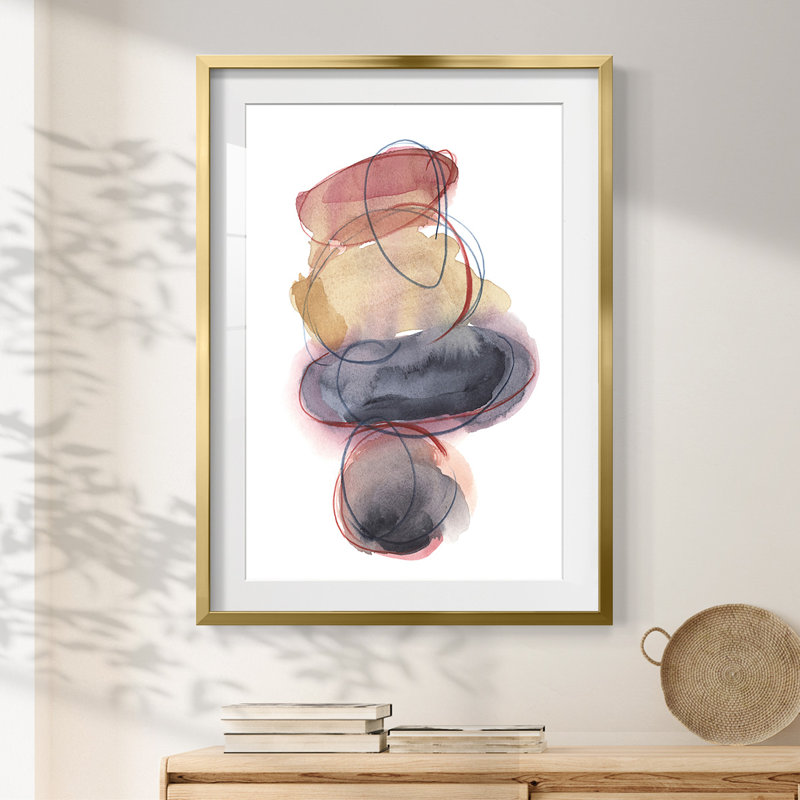«Balancing Act I», reproduction encadrée, H 28,5 po x l 20,5 po, Doré