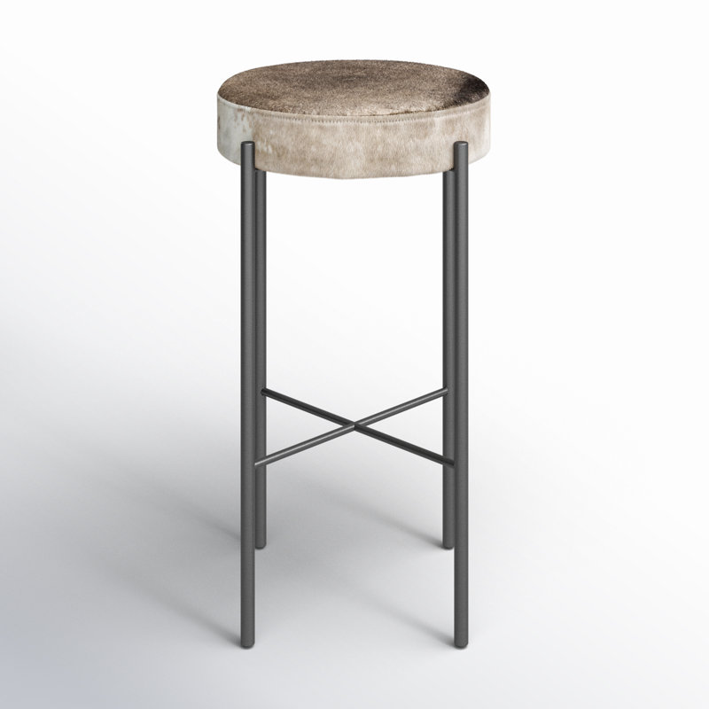 Nocona Bar Stool, Speckled Hide - Brown, Bar Stool (30" Seat Height)