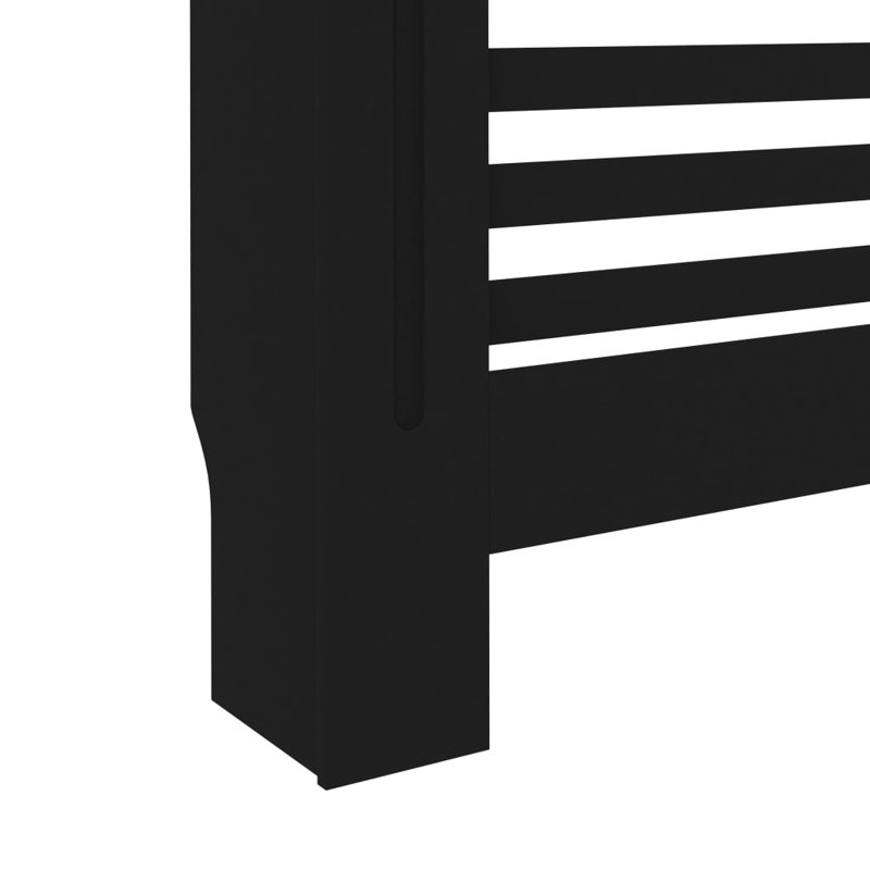 Loren Radiator Cover, 81cm H x 152cm W x 19cm D, Black