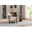 Chaise de rangement, fauteuil d'appoint moderne Mid-Century avec structure en bois, chaises de salon rembourrées avec coussin de taille, fauteuil de lecture pour véranda de chambre à coucher-130671268
