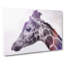 Giraffe with Purple Haze in Abstract - Wrapped Canvas-55313735
