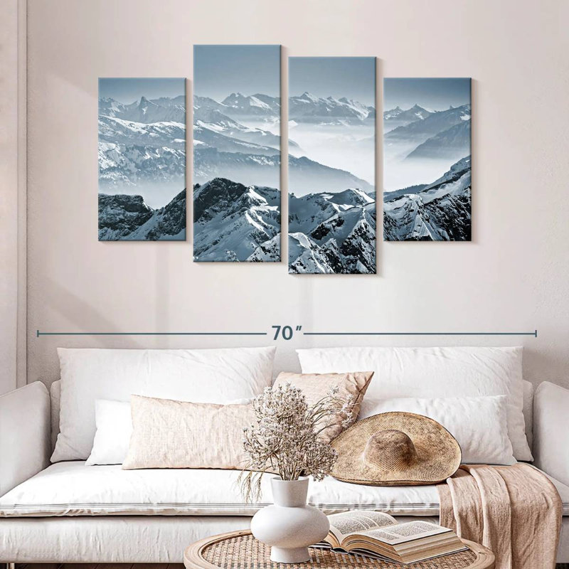 Alvord Swiss Mountain Peaks, 32" H x 52" W