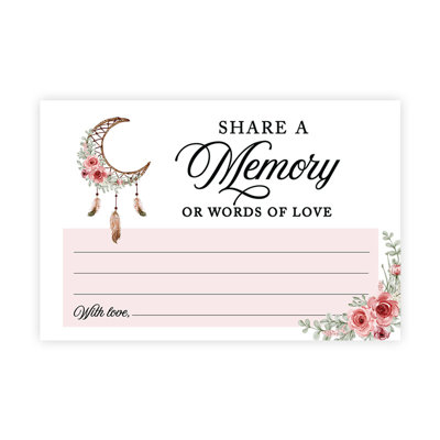 Floral Dreamcatcher Share a Memory Cards