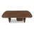 Mysaria Ronquillo Rectangular Acacia Wood Pedestal Table In Impala