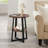 Jalanda Tall End Table with 2 USB Ports, 2 Power Outlets, and 2-Tier Storage Shelves-2146787159