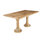 Forhad Rectangular Solid Wood Top with Solid Wood Base Dining Table