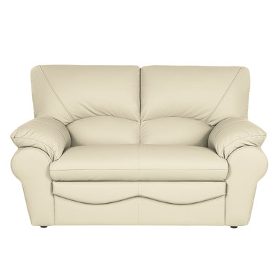 Causeuse en cuir véritable 2 places Heppman