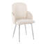 Jaquavia Fabric Upholstered Arm Chair in Cream-911342249-911342254