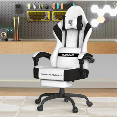 Fauteuil de jeu en tissu avec repose-pieds Luxvie