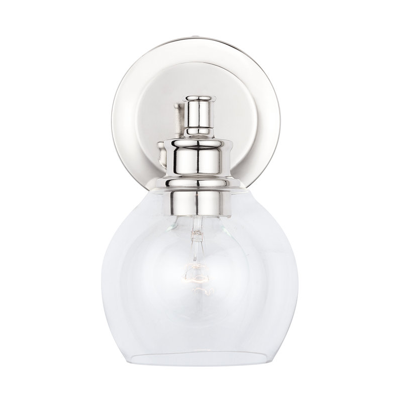 Briella Armed Sconce, Polished Nickel