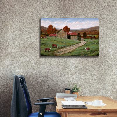 Epic Graffiti 'Autumn Grazing'  by Michael Fratrich Canvas Wall Art, 40" x 26"