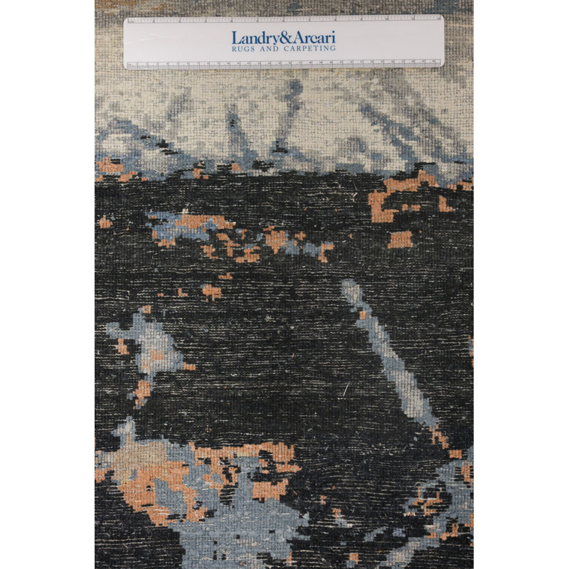 New Indian Interplay Wool And Silk On Cotton 10Ftx13ft11in Pearl