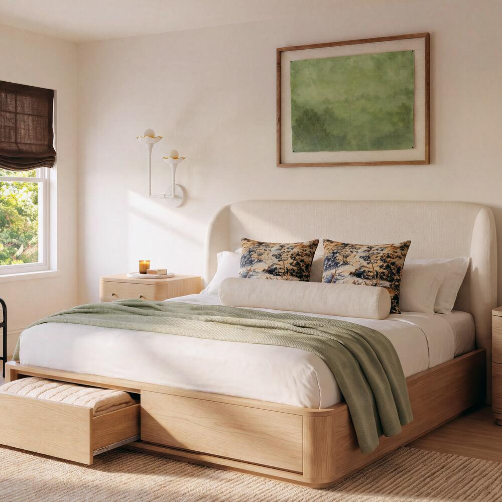 Double Stitch Cotton Duvet Cover Set, Queen Duvet Cover + 2 Pillow Shams, Pure White