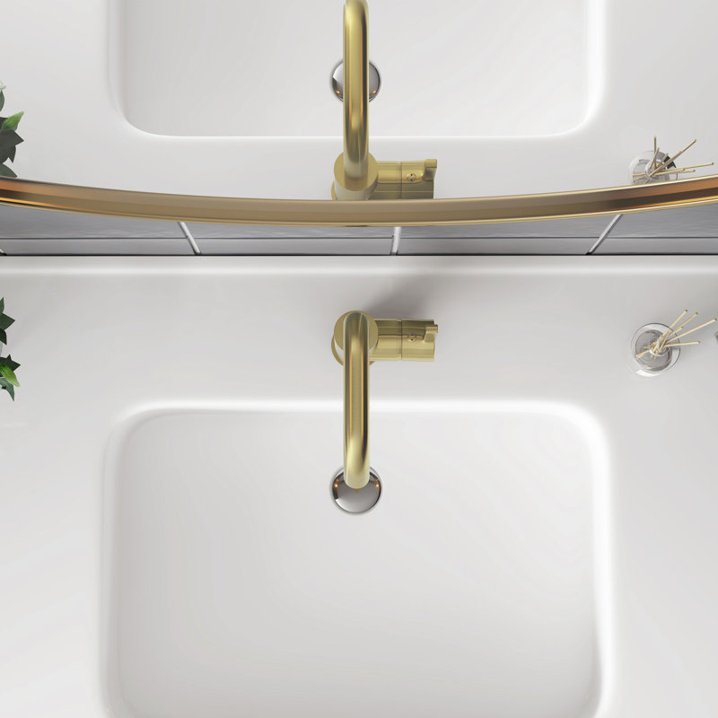 Single-Hole Single-handle Bathroom Faucet, Gold