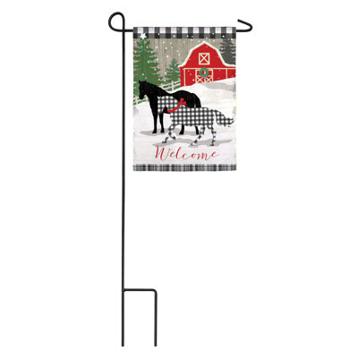 Double Sided 10 in. H x 6 in. W Polyester Garden flag