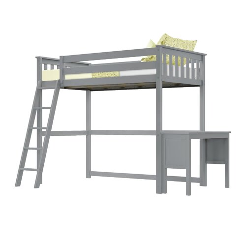 Grovelane Anya Twin Loft Loft Bed with Desk | Wayfair