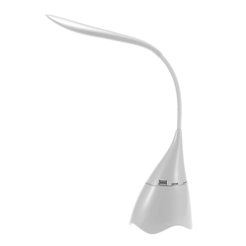LED Table Lamp with Music Speaker, White