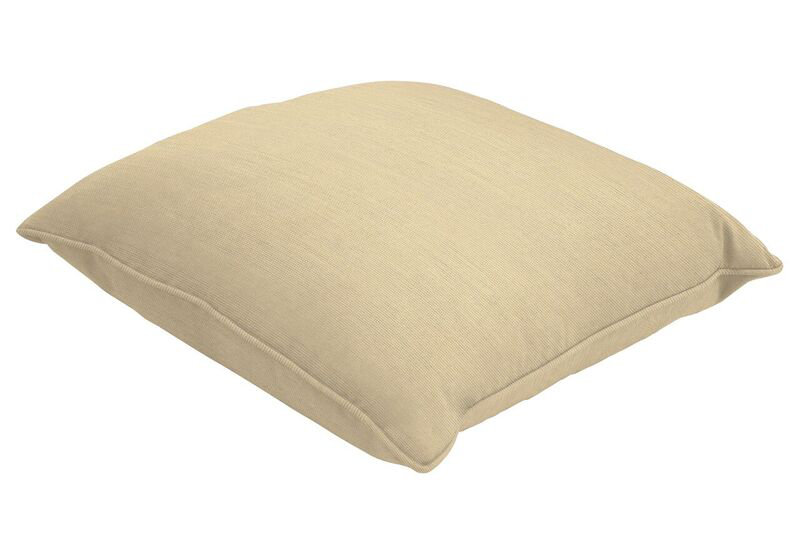 Sunbrella Lumbar Pillow, 13" H x 21" W, Spectrum Sand Sunbrella® Plainweave