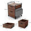 43.5cm Wide 2 -Drawer Mobile File Cabinet-75120015