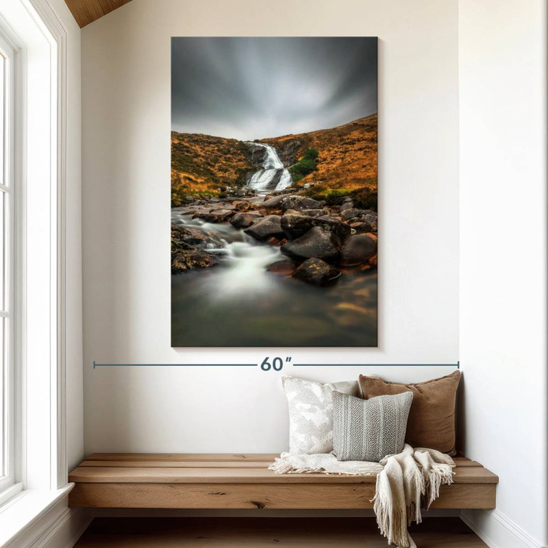 Alvord River Sligachan Waterfall, 51" H x 34" W