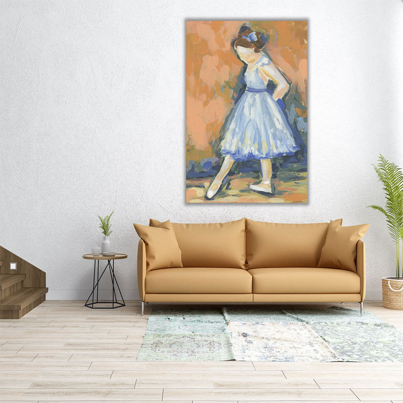 Colorful Dancer II - reproduction d'art sur toile, H 60 po x l 40 po