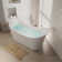 55.125'' x 28'' Freestanding Soaking Acrylic Bathtub